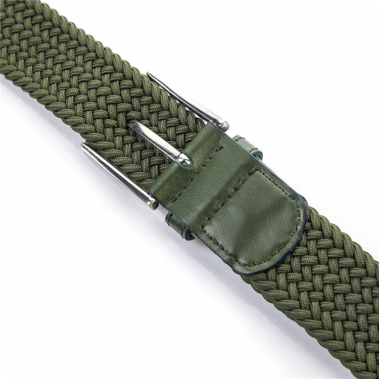 The ArmyGreen Braided Elastic Belt 